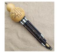 Cinese Hulusi Per Principianti Flauto Di Bambù Nero Hulusi Dual Tone Zucca Flauta C/Bb/G/F Chiave Calabash Hulusi Strumenti Musicali Popolari(Bb)