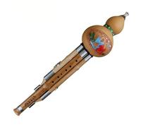 Cinese Hulusi Per Principianti Flauto Di Zucca Cucurbita Cinese Fatto A Mano Hulusi Strumento Musicale Etnico Chiave Di BB/C Con Custodia Per Principianti(A,C)