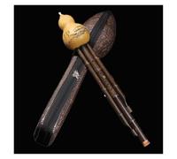 Cinese Hulusi Per Principianti Professionale Di Gioco Viola Bambù Piccolo F Tune A Tune E Flat Tune Big C Tune Big B Flat Big D Tune Hulusi Strumento(Big B)