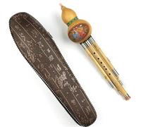 Cinese Hulusi Per Principianti Strumenti Musicali Tradizionali Cinesi Con Elementi Cinesi Chiave C/Bb Flauto Cucurbita Hulusi Marrone(Bb key)