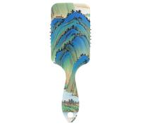 Cinese Inchiostro Pittura Montagna spazzola per capelli liscia Spazzola da massaggio Progettato per la perdita dei capelli con manico ergonomico cepillos para cabello