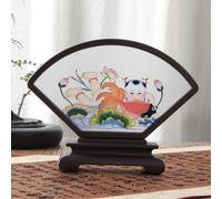 Cinese Mini Schermo Decorazione Plastica Foto Cornice Paesaggio Tavolo Vetrina