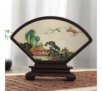 Cinese Mini Schermo Decorazione Plastica Foto Cornice Paesaggio Tavolo Vetrina