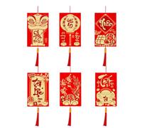 Cinese New Year Decorations | 6-Pezzo 2026 Vietnamese Good Lucks
