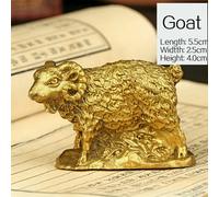Cinese Ottone Zodiac Animali Statua Feng Shui Soldi Disegno Casa da Collezione