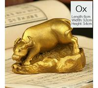 Cinese Ottone Zodiac Animali Statua Feng Shui Soldi Disegno Casa da Collezione