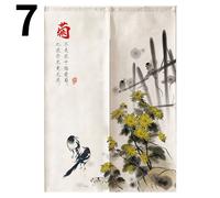 Cinese Porta Tendine Divisorio Noren Ingresso da Parete Bandiera Mezza Mantovana