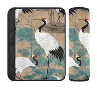 Cinese Retro Cloud Crane Beige 2 Pack Carino Cinture di sicurezza copre il collo e le spalle per la maggior parte delle auto funda para cinturón de carro