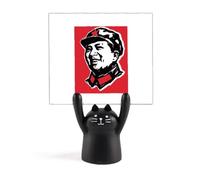 Cinese Rosso Educazione Pubblicità Avatar Memo Holder Cartoon Gatto Nero Decorazione Stand