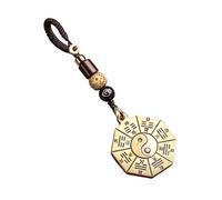 Cinese Taoista Tai Chi Bagua Diagramma Ottone Portachiavi Ciondolo In Cerca Buona Fortuna Ed Evitare La Sfortuna