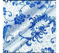 Cinese Tessuto Raso Broccato Jacquard Damasco Tang Abito Fodera By M Fiore