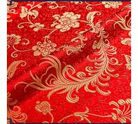 Cinese Tessuto Raso Broccato Jacquard Damasco Tang Abito Fodera By M Fiore