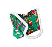 Cinese Tradizionale Borsa A Tracolla Per Le Donne Nord-est Di Barche Di Fiore Semplice Capacità Casual Crossbody Donne Spalla Casual Cinese Nordest Fiori Crossbody Shopping, verde