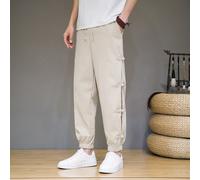 Cinese Uomo Pantaloni Harem Ttang Abito Affusolati Retrò Casual Rana Button Chic
