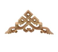Cinese Vento Legno Intagliato Angolo Applique Non Verniciato Mobili Figurine Decorative In Legno Miniatura Vintage Home Decor 20Cm 1PC