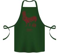 Cinese Zodiac Anno Di The Gallo Cotone Grembiule 100% Organico