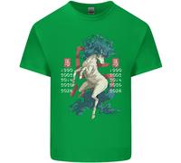 Cinese Zodiac Shengxiao Anno Del Cavallo T-Shirt Ragazzi Ragazze