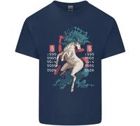 Cinese Zodiac Shengxiao Anno Del Cavallo Uomo Cotone T-Shirt
