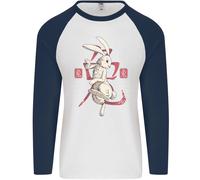 Cinese Zodiac Shengxiao Anno Del Coniglio Uomo L/S Baseball T-Shirt