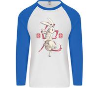 Cinese Zodiac Shengxiao Anno Del Coniglio Uomo L/S Baseball T-Shirt