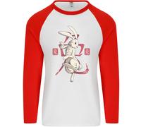 Cinese Zodiac Shengxiao Anno Del Coniglio Uomo L/S Baseball T-Shirt