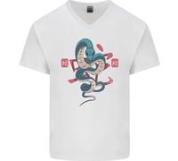 Cinese Zodiac Shengxiao Anno Del Serpente T-Shirt In Cotone Da Uomo