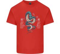 Cinese Zodiac Shengxiao Anno Del Serpente T-Shirt Ragazzi Ragazze
