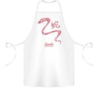 Cinese Zodiac Shengxiao Anno Di The Serpente Cotone Grembiule 100% Organico
