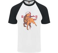 Cinese Zodiac Shengxiao Year Of The Ox DA UOMO S/S Baseball T-Shirt