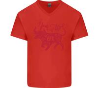 Cinese Zodiac Shengxiao Year Of The Ox Uomo Scollo A V Cotone T-Shirt