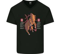 Cinese Zodiac Shengxiao Year Of The Pig Uomo Scollo A V Cotone T-Shirt