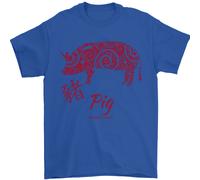 Cinese Zodiac Shengxiao Year Of The Pig Uomo T-Shirt 100% IN Cotone