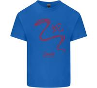 Cinese Zodiacale Shengxiao Anno Del Serpente Uomo Cotone T-Shirt Tee Top