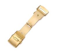 Cingcio d'oro, 16 mm 18 mm 20mm 22 mm in acciaio inossidabile fibbia pieghevole con fitta con pulsante di sicurezza cinghia di orologio parti di riparazione di orologi bracciale (colore della