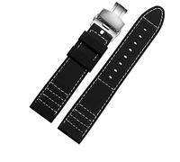 Cingcio più lungo 20 mm 22 mm in silicone sport di orologio da guardia immersione in gomma impermeabile maschio allungata accessoria per orologi di orologi (colore: chiusura di distribuzione rossa,