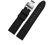 Cingcio più lungo 20 mm 22 mm in silicone sport di orologio da guardia immersione in gomma impermeabile maschio allungata accessoria per orologi di orologi (colore: chiusura di distribuzione rossa,