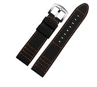 Cingcio più lungo 20 mm 22 mm in silicone sport di orologio da guardia immersione in gomma impermeabile maschio allungata accessoria per orologi di orologi (colore: chiusura di distribuzione rossa,