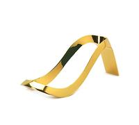 CINGHI LUSSO Porta pipa in metallo per tabacco, in acciaio inox, a forma di tacco alto, colore oro