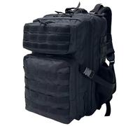 CINGHI LUSSO Zaino militare da 50 l, da uomo, tattico, con portabottiglie, zaino per adulti (verde), nero, 32 * 29 * 50cm/12.6 * 11.4 * 19.7in, Zaini Militari