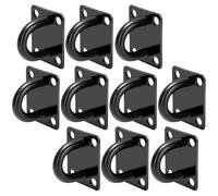 CINGHIA 10 Pezzi Gancio Soffitto,Gancio da Soffitto,Ganci da Soffitto,Piastra Oculare,Placca Occhiello per Appendere Reti Sospese, Corde,Ancoraggio ai Soffitto
