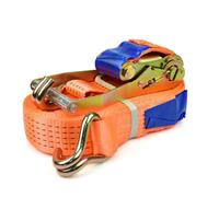 Cinghia a cricchetto 8 MT da 5ton fune corda FASCIA 5cm + gancio di ancoraggio