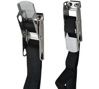 TENDAGGIMANIA Cinghia A Cricchetto A Sgancio Rapido - Chiusura Teloni Per Camion E Furgoni, Cinghia Di Fissaggio Tenditelo Per Teli Laterali Gazebo E Pergole (Confezione da 5)