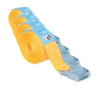 Cinghia a nastro tensore con fibbia 7m x 2,5cm (Confezione da 4)
