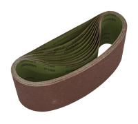 Sealey Levigatura Cintura 100 x 610mm 100Grit - Confezione Di 10 WSB61100