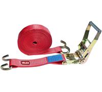 CINGHIA ANCORAGGIO A CRICCHETTO CON TENDITORE GANCI DENTI SCOSTATI 9MT X 50MM
