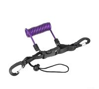 Cinghia anti-perdita per fotocamera subacquea per immersioni e surf con corda a spirale regolabile, blu (viola)
