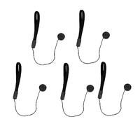 Cinghia anti-smarrimento per fotocamere DSLR SLR, 5 pezzi, colore nero, con cordino, kit di accessori per custodia