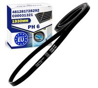 Cinghia Asciugatrice Poly-V 1930 PH 6 C00031321 per Indesit