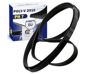 Cinghia Asciugatrice Poly-V 2010 PH 7 con Codice Originale 480112101469 per Whirlpool C00311014 per Indesit - MADE IN EU - Garanzia di 10 Anni - MONTERAL