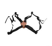 Cinghia binoculare regolabile per caccia, fotocamera e telemetro, cintura elastica con gancio di sicurezza per escursionismo, attrezzatura da campeggio, pelle bovina e gomma